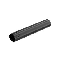 BRYZA Rura spustowa ocynkowana Ø 100 mm, długość 3M, Czarny RAL 9005 BRYZA Rura spustowa ocynkowana Ø 100 mm, długość 3M, Czarny RAL 9005