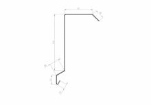 Wiatrownica górna szer 250mm, CLR obustronnie barwiony, Jasnoszary RAL 7005 (1)