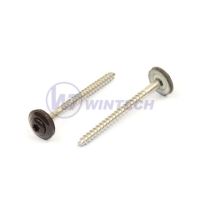 Wkręt dekarski + EPDM, RAL 8019 4,5 x 25 A2 / opakowanie 200 szt. Wkręt dekarski + EPDM, RAL 8019 4,5 x 25 A2 / opakowanie 200 szt.